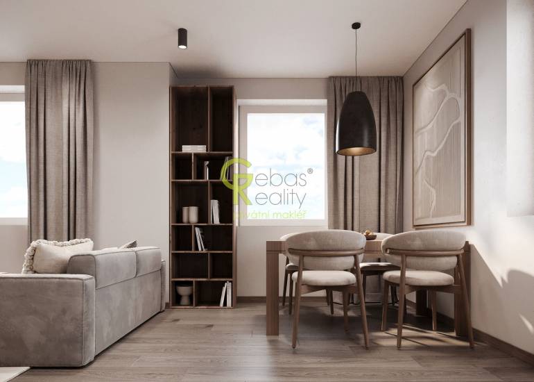 Nový byt 2+kk v projektu Byty Otradovice u Brandýsa nad L. vč. sklepa a parkovacího stání v ceně