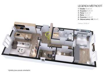 Nadstandardní byt 3+kk po precizní rekonstrukci - ul.Horčičkova, Praha 11